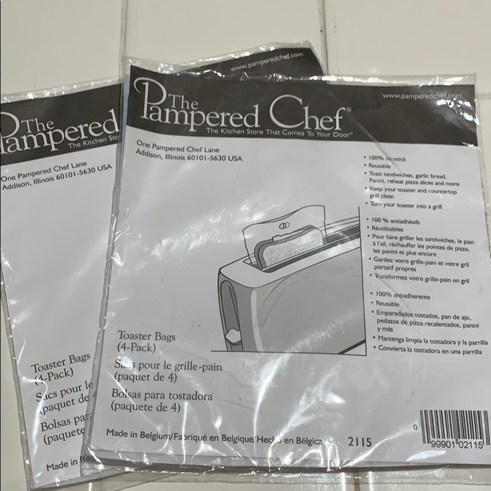 Pampered Chef Toaster Bags